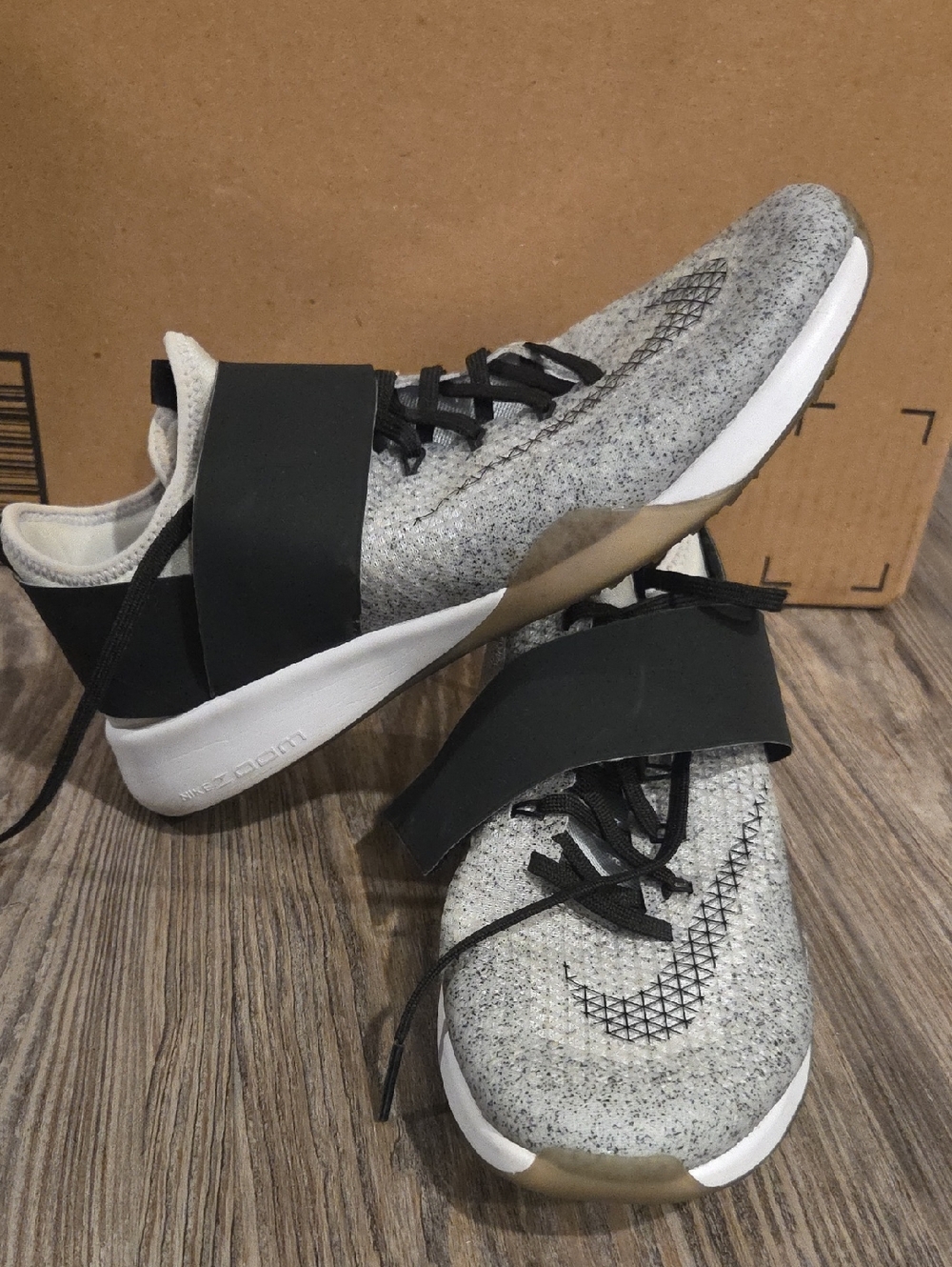 Nike Women’s Gray and Black Slip-On Sneakers